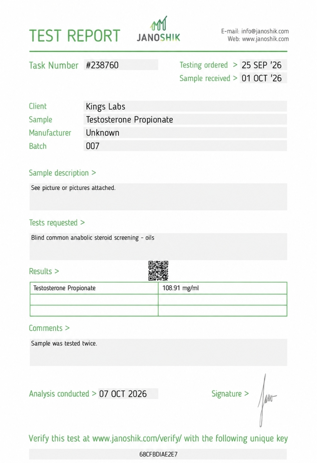 Testosterone Propionate 100 - Image 2